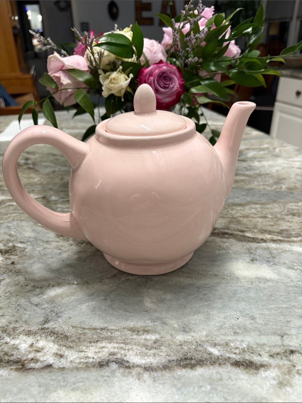 Rae Dunn Hello Spring Tea Pot - Picture 2 of 8